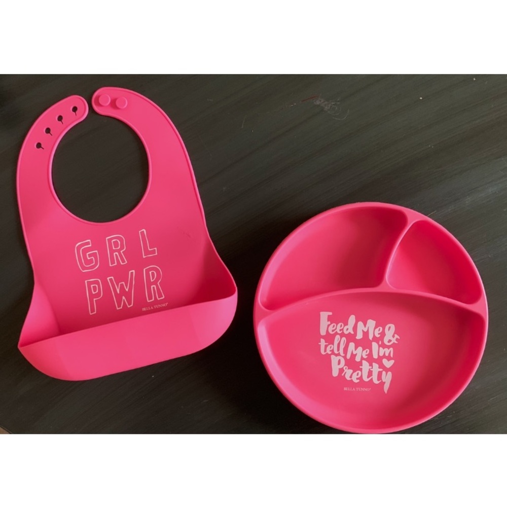 Bella Tunno Silicone Bib & Plate